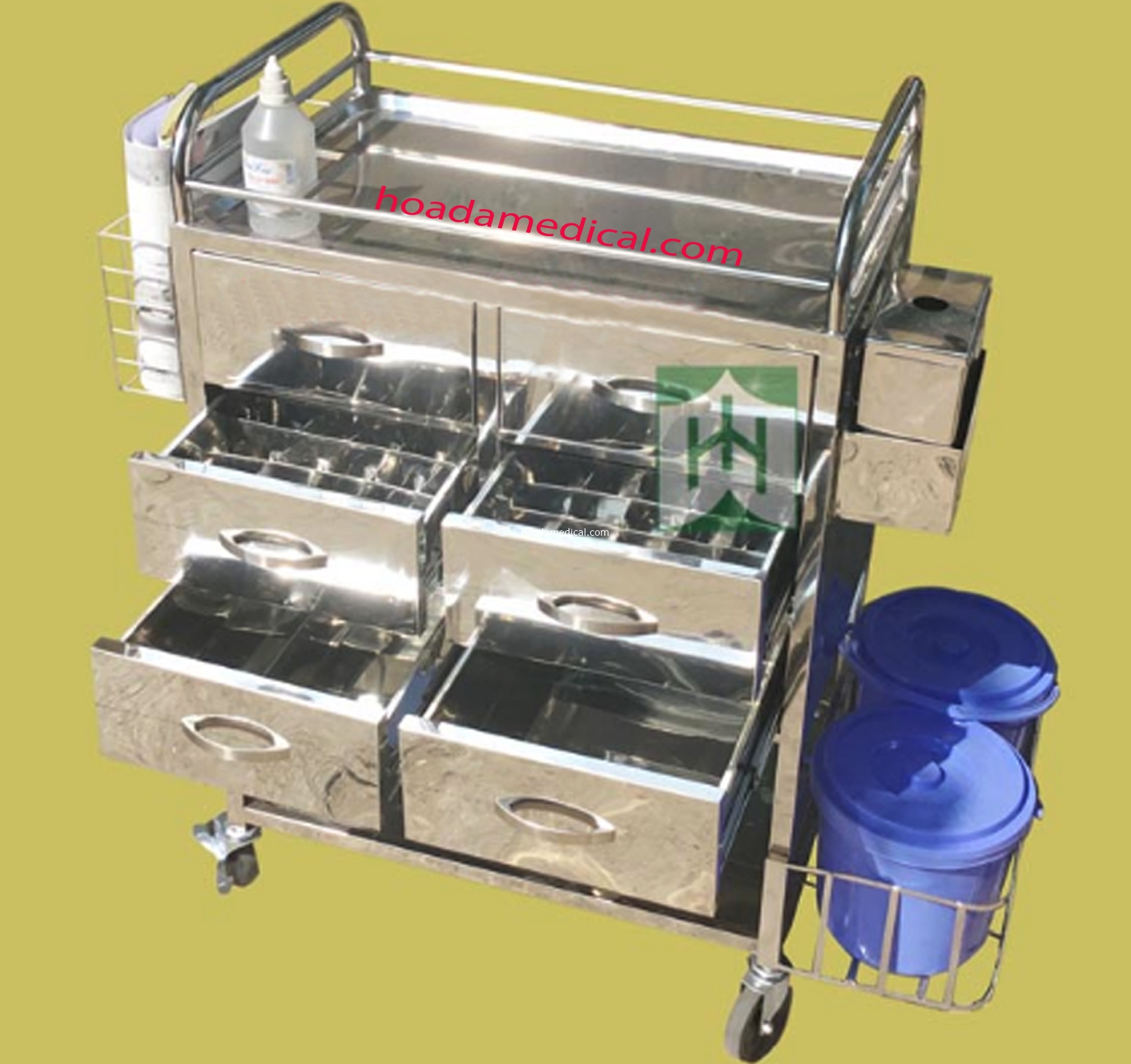 Xe đẩy tiêm chích inox